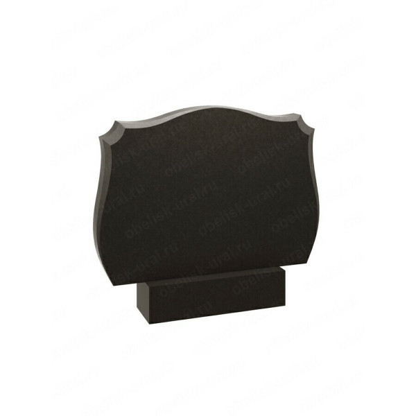Памятник горизонтальный черный гранит KP-20362