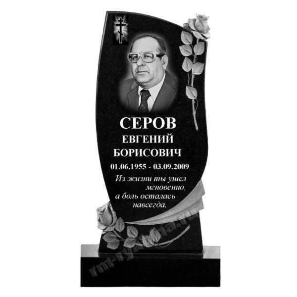 Памятник фигурный с розами из гранита KP-21051