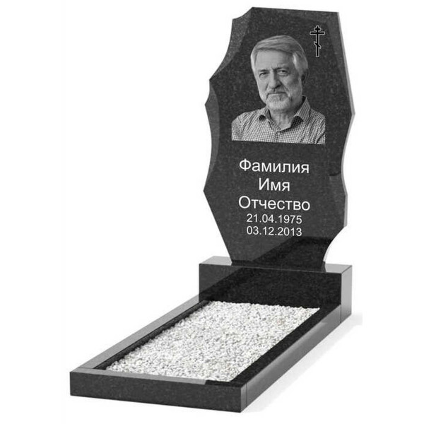 Гранитный памятник фигурной формы KP-21289