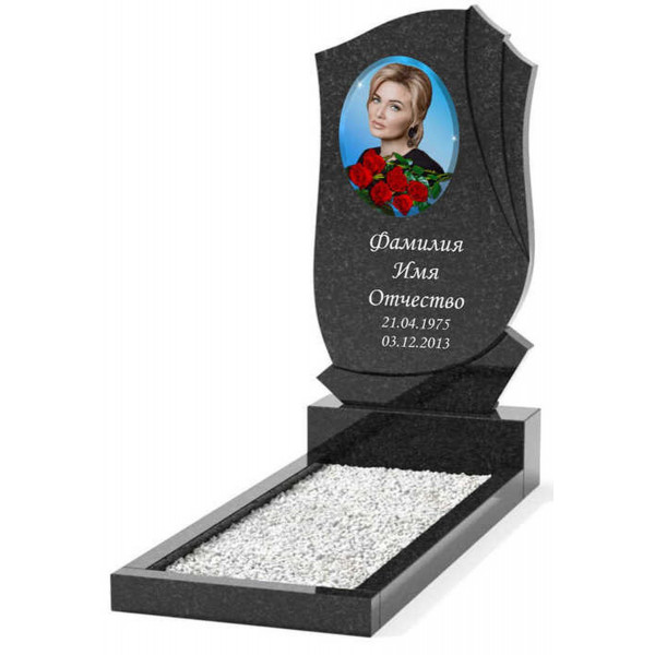 Гранитный памятник фигурной формы KP-21316